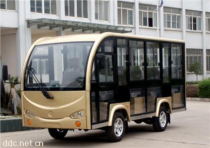  绿能达11座电动封闭观光车